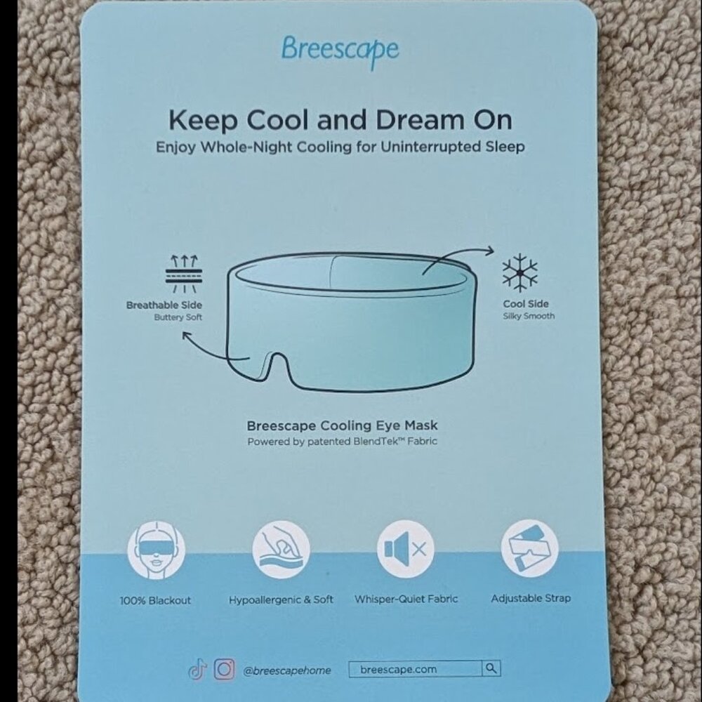 Breescape Cooling Eye Mask • New in Box • Cold Therapy - Picture 4 of 4